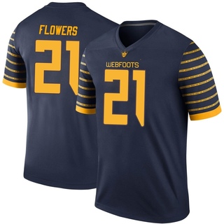 Aaron Flowers Legend Navy Men's Oregon Ducks Football Jersey