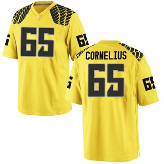 Ajani Cornelius Game Gold Men's Oregon Ducks Football Jersey