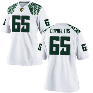 Ajani Cornelius Game White Women's Oregon Ducks Football Jersey