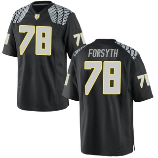 Alex Forsyth Game Black Men's Oregon Ducks Football Jersey