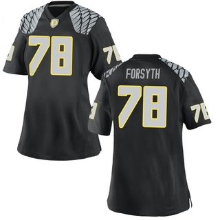 Alex Forsyth Game Black Women's Oregon Ducks Football Jersey