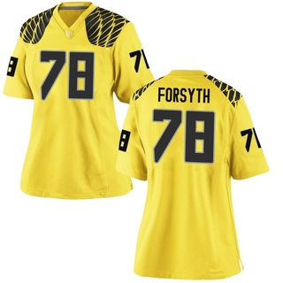 Alex Forsyth Game Gold Women's Oregon Ducks Football Jersey