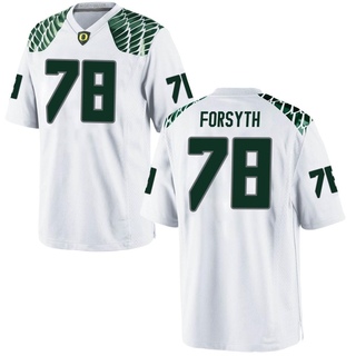 Alex Forsyth Game White Men's Oregon Ducks Football Jersey