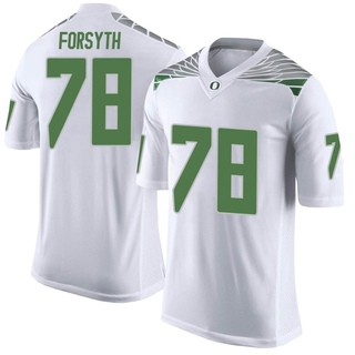 Alex Forsyth Limited White Men's Oregon Ducks Football Jersey