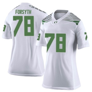 Alex Forsyth Limited White Women's Oregon Ducks Football Jersey