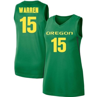 Andre Warren Replica Green Women's Oregon Ducks Basketball Jersey