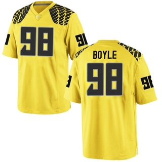 Andrew Boyle Game Gold Men's Oregon Ducks Football Jersey