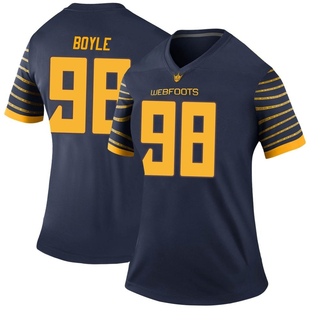 Andrew Boyle Legend Navy Women's Oregon Ducks Football Jersey