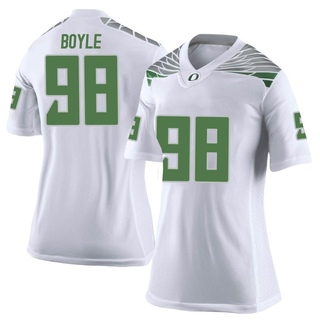 Andrew Boyle Limited White Women's Oregon Ducks Football Jersey