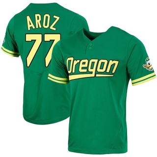 Anson Aroz Replica Green Men's Oregon Ducks Two-Button Baseball Jersey