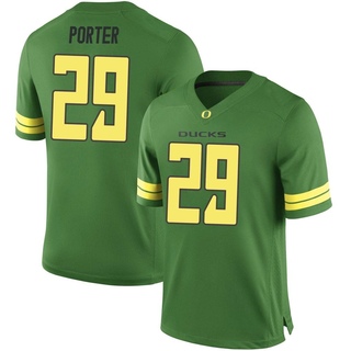 Ashton Porter Game Green Men's Oregon Ducks Football Jersey