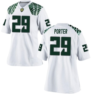 Ashton Porter Game White Women's Oregon Ducks Football Jersey