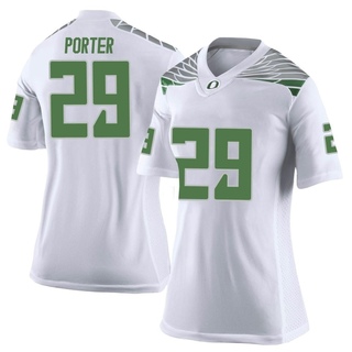 Ashton Porter Limited White Women's Oregon Ducks Football Jersey