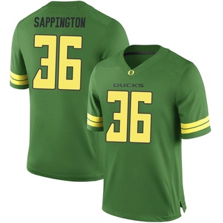 Atticus Sappington Game Green Men's Oregon Ducks Football Jersey