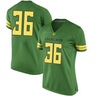 Atticus Sappington Game Green Women's Oregon Ducks Football Jersey