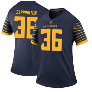 Atticus Sappington Legend Navy Women's Oregon Ducks Football Jersey