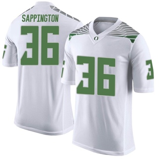 Atticus Sappington Limited White Men's Oregon Ducks Football Jersey