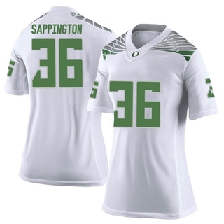 Atticus Sappington Limited White Women's Oregon Ducks Football Jersey