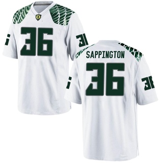 Atticus Sappington Replica White Youth Oregon Ducks Football Jersey