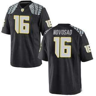 Austin Novosad Game Black Men's Oregon Ducks Football Jersey