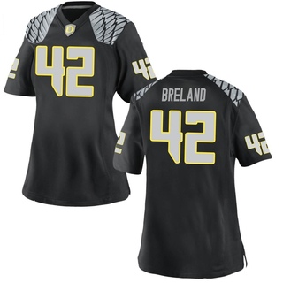 Aydin Breland Game Black Women's Oregon Ducks Football Jersey