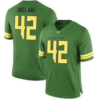 Aydin Breland Game Green Men's Oregon Ducks Football Jersey