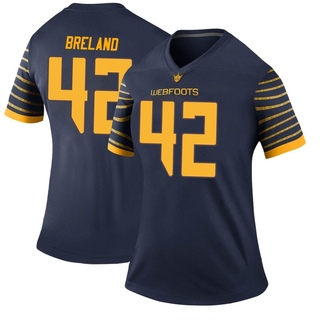 Aydin Breland Legend Navy Women's Oregon Ducks Football Jersey