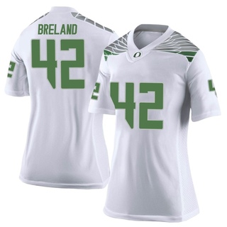 Aydin Breland Limited White Women's Oregon Ducks Football Jersey