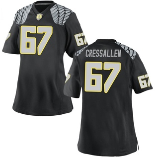 Beau CressAllen Game Black Women's Oregon Ducks Football Jersey