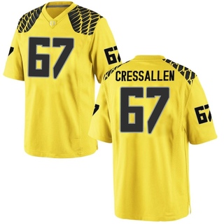 Beau CressAllen Game Gold Youth Oregon Ducks Football Jersey