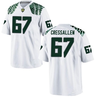 Beau CressAllen Game White Men's Oregon Ducks Football Jersey