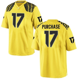 Blake Purchase Game Gold Men's Oregon Ducks Football Jersey