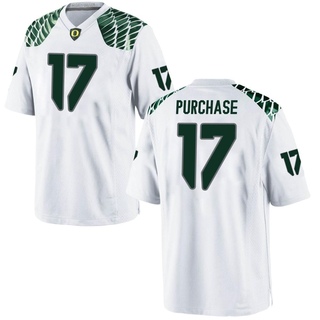 Blake Purchase Game White Men's Oregon Ducks Football Jersey