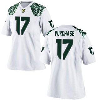 Blake Purchase Game White Women's Oregon Ducks Football Jersey