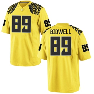 Brady Bidwell Game Gold Men's Oregon Ducks Football Jersey