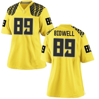 Brady Bidwell Game Gold Women's Oregon Ducks Football Jersey