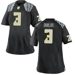 Brandon Dorlus Game Black Women's Oregon Ducks Football Jersey