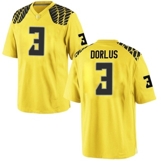 Brandon Dorlus Game Gold Men's Oregon Ducks Football Jersey