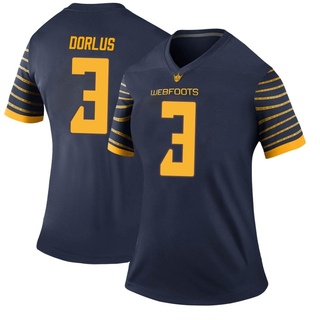 Brandon Dorlus Legend Navy Women's Oregon Ducks Football Jersey