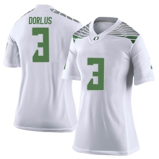 Brandon Dorlus Limited White Women's Oregon Ducks Football Jersey