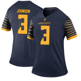 Brandon Johnson Legend Navy Women's Oregon Ducks Football Jersey