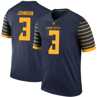 Brandon Johnson Legend Navy Youth Oregon Ducks Football Jersey