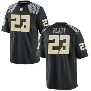 Brayden Platt Game Black Men's Oregon Ducks Football Jersey