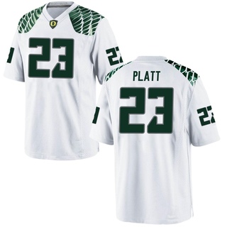 Brayden Platt Game White Men's Oregon Ducks Football Jersey