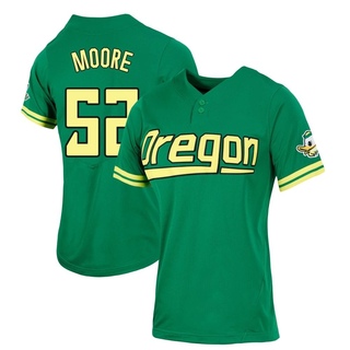 Brock Moore Replica Green Women's Oregon Ducks Two-Button Baseball Jersey