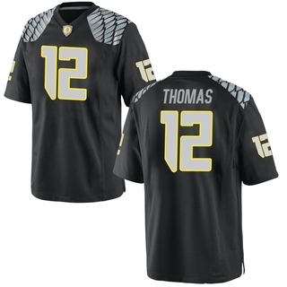 Brock Thomas Game Black Men's Oregon Ducks Football Jersey