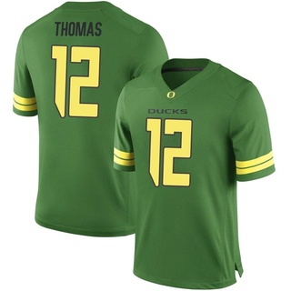 Brock Thomas Game Green Men's Oregon Ducks Football Jersey