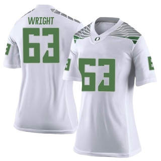 Brodie Wright Limited White Women's Oregon Ducks Football Jersey