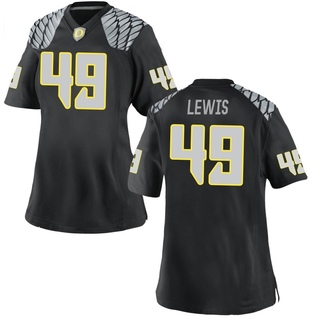 Camden Lewis Game Black Women's Oregon Ducks Football Jersey