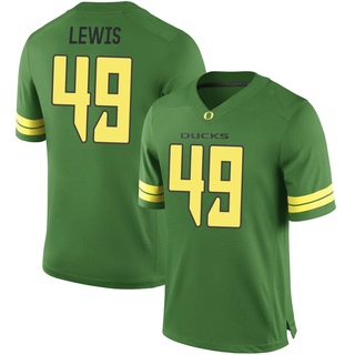 Camden Lewis Game Green Men's Oregon Ducks Football Jersey